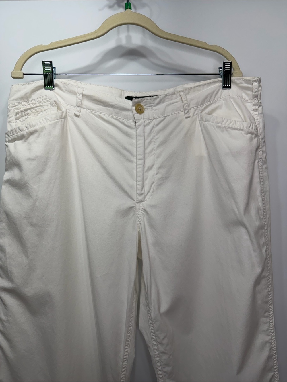 Lauren Ralph Lauren White Cotton Straight Leg Pants Size 14 - Picture 7 of 12